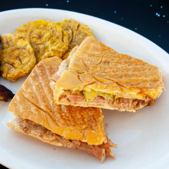 Traditional Cuban Sandwich Plate.